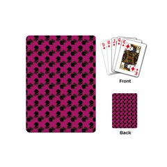 Black Rose Pink Playing Cards Single Design (mini) by snowwhitegirl