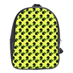 Black Rose Yellow School Bag (large)