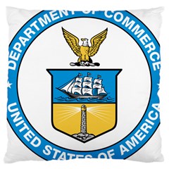 Seal Of United States Department Of Commerce Large Cushion Case (two Sides) by abbeyz71