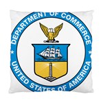 Seal of United States Department of Commerce Standard Cushion Case (Two Sides) Back