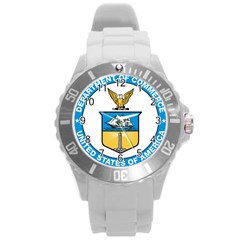 Seal Of United States Department Of Commerce Round Plastic Sport Watch (l) by abbeyz71