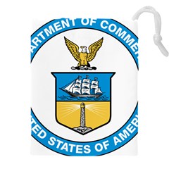 Seal Of United States Department Of Commerce Drawstring Pouch (4xl) by abbeyz71