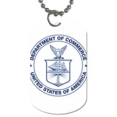 Flag Of United States Department Of Commerce Dog Tag (one Side) by abbeyz71