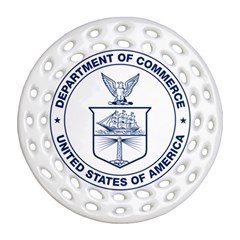 Flag Of United States Department Of Commerce Ornament (round Filigree) by abbeyz71