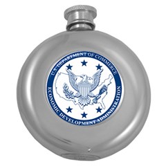 Seal Of Economic Development Administration Round Hip Flask (5 Oz) by abbeyz71