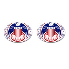 Seal Of United States Department Of Commerce Bureau Of Industry & Security Cufflinks (oval) by abbeyz71