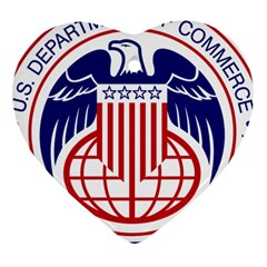 Seal Of United States Department Of Commerce Bureau Of Industry & Security Heart Ornament (two Sides) by abbeyz71