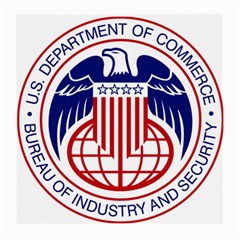 Seal Of United States Department Of Commerce Bureau Of Industry & Security Medium Glasses Cloth (2 Sides) by abbeyz71