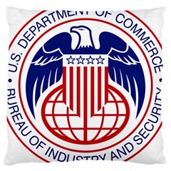 Seal of United States Department of Commerce Bureau of Industry & Security Large Cushion Case (Two Sides)