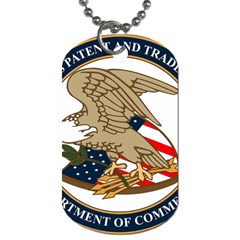 Seal Of United States Patent And Trademark Office Dog Tag (one Side) by abbeyz71