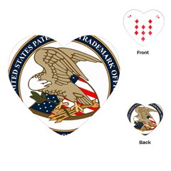 Seal Of United States Patent And Trademark Office Playing Cards Single Design (heart) by abbeyz71