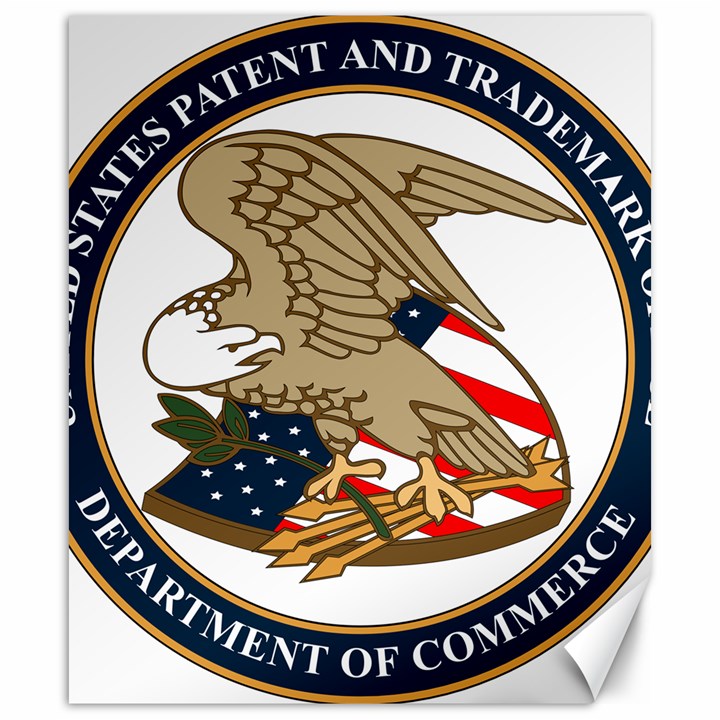 Seal of United States Patent and Trademark Office Canvas 20  x 24 