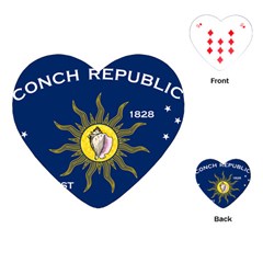 Flag Of Conch Republic Playing Cards Single Design (heart) by abbeyz71