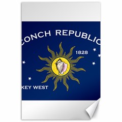 Flag Of Conch Republic Canvas 24  X 36  by abbeyz71