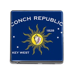 Flag Of Conch Republic Memory Card Reader (square 5 Slot) by abbeyz71