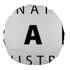Logo Of United States International Trade Administration  Large 18  Premium Flano Round Cushions by abbeyz71