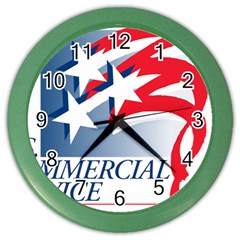 Logo Of United States Commercial Service  Color Wall Clock by abbeyz71