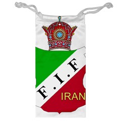 Pre 1979 Logo Of Iran Football Federation Jewelry Bag by abbeyz71