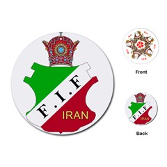 Pre 1979 Logo Of Iran Football Federation Playing Cards Single Design (round) by abbeyz71