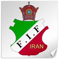 Pre 1979 Logo Of Iran Football Federation Canvas 12  X 12  by abbeyz71