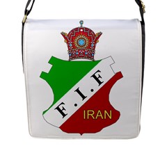 Pre 1979 Logo Of Iran Football Federation Flap Closure Messenger Bag (l) by abbeyz71