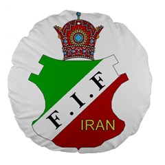 Pre 1979 Logo Of Iran Football Federation Large 18  Premium Flano Round Cushions by abbeyz71