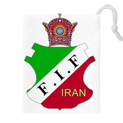 Pre 1979 Logo Of Iran Football Federation Drawstring Pouch (4xl) by abbeyz71