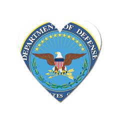 Seal Of United States Department Of Defense Heart Magnet by abbeyz71