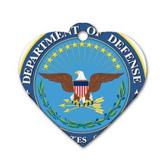 Seal Of United States Department Of Defense Dog Tag Heart (two Sides) by abbeyz71
