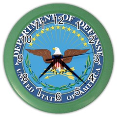 Seal Of United States Department Of Defense Color Wall Clock by abbeyz71