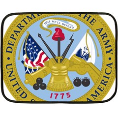 Emblem Of The United States Department Of The Army Double Sided Fleece Blanket (mini)  by abbeyz71