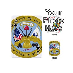 Emblem Of The United States Department Of The Army Playing Cards 54 Designs (mini) by abbeyz71