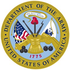 Emblem Of The United States Department Of The Army Wooden Puzzle Round by abbeyz71