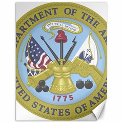 Emblem Of United States Department Of Army Canvas 12  X 16  by abbeyz71