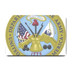 Emblem Of United States Department Of Army Small Doormat  by abbeyz71