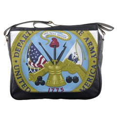 Emblem Of United States Department Of Army Messenger Bag by abbeyz71