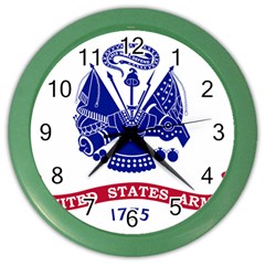 Flag Of United States Department Of Army  Color Wall Clock by abbeyz71