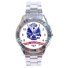 Flag Of United States Department Of Army  Stainless Steel Analogue Watch by abbeyz71