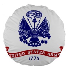 Flag Of United States Department Of Army  Large 18  Premium Flano Round Cushions by abbeyz71