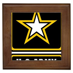 Logo Of United States Army Framed Tile by abbeyz71