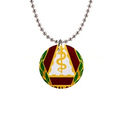 United States Army Dental Command Insignia 1  Button Necklace by abbeyz71