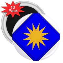 United States Army 40th Infantry Division s Combat Service Identification Badge 3  Magnets (10 pack) 