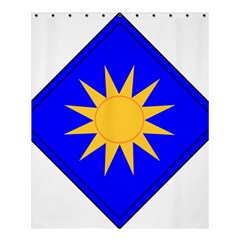 United States Army 40th Infantry Division s Combat Service Identification Badge Shower Curtain 60  x 72  (Medium) 