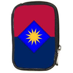 Flag Of United States Army 40th Infantry Division Compact Camera Leather Case by abbeyz71