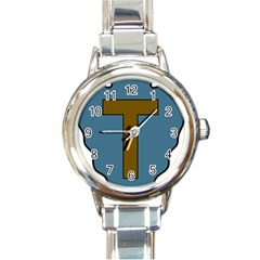 United States Army 36th Infantry Division Shoulder Sleeve Insignia Round Italian Charm Watch by abbeyz71