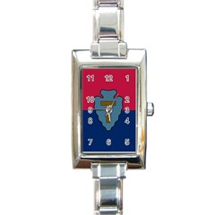 Flag Of United States Army 36th Infantry Division Rectangle Italian Charm Watch by abbeyz71