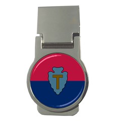 Flag Of United States Army 36th Infantry Division Money Clips (round)  by abbeyz71