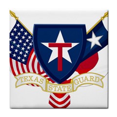 Logo Of Texas State Guard Tile Coaster by abbeyz71