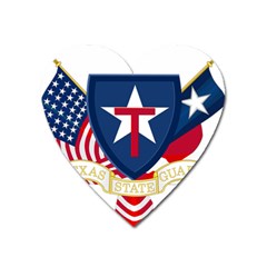 Logo of Texas State Guard Heart Magnet