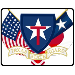 Logo Of Texas State Guard Double Sided Fleece Blanket (medium)  by abbeyz71